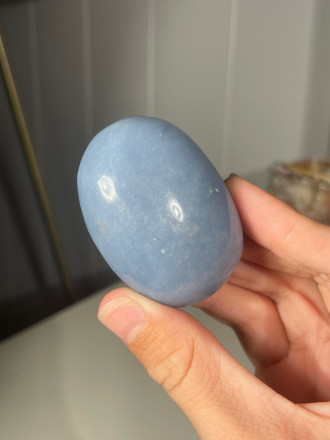 angelite palm stone