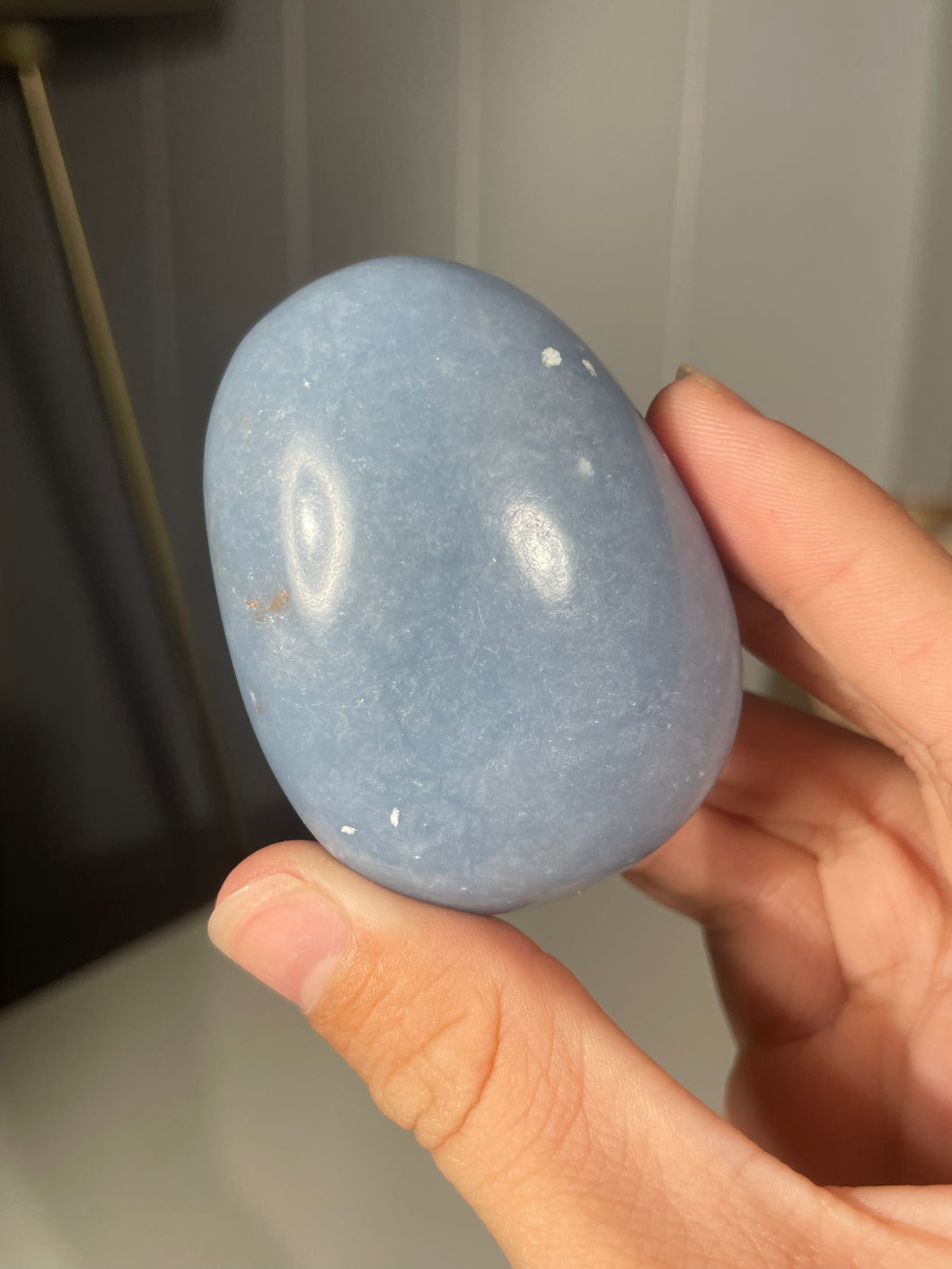 angelite palm stone